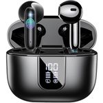 Wireless Earbuds Bluetooth 5.4, in Ear buds 6 Mic ENC Noise Cancelling for Clearer Call, Earphones Deep Bass Stereo, LED Power Display 35H Playtime IP7 Waterproof Mini Sport Headphones for Android iOS