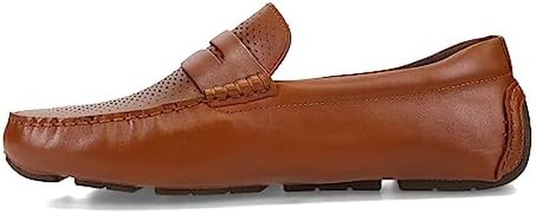 Cole Haan Mens Grand Laser Penny Driver Slip-On Loafers Brown 8 Medium (B,M)
