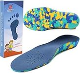 Ailaka Kids Orthotic Cushioning Arch Support Shoe Insoles, Children EVA Foam Inserts for Flat Feet, Plantar Fasciitis, Junior UK 2.5-4 / EU 35-37, Blue