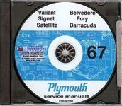 1967 Plymouth CD Repair Shop Manual Belvedere, Satellite, Fury, Valiant