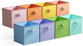 GRANNY SAYS Cube Storage Bins, 8 Pack Storage Cube Bins, Toy Bins for Kids Organizer, 11 Inch Colored Storage Cube Organizer, Kids Storage, Collapsible Storage Baskets for Kids Room, Shelves, Colour