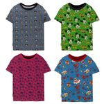 Tinchuk Baby Printed Boy's & Baby Girl's T-Shirt (2-3 Years, Pack of 4)