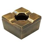 Unique Atlas Brass Ashtray with Lid