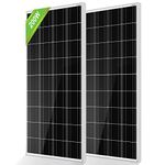 ECO-Worthy 200W Solar Panel of High Efficiency Monocrystalline Module for RV Campervan Trailer Off-Grid Solar Panel System