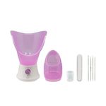 Sensio Spa Facial Steamer & Nasal Inhaler with Aromatherapy Pod & 4 Piece Beauty Tools Set, Face Steam Inhale, Deep Clean & Clear Sinuses at Home Spa, Unclogs & Opens Pores, Removes Blackheads