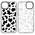 GULTMEE Magnetic for iPhone 14 Case/iPhone 13 Case Cow Print [Compatible with MagSafe][Military-Grade Drop Tested] Shockproof Protective Slim Cover for iPhone 13/iPhone 14 6.1 inch for Women Girls