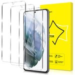 GiiYoon-3 PACK Screen Protector for Samsung Galaxy S21 5G Tempered Glass [Easy Installation] [Round Edge] [Scratch Resistant] [9H Hardness] Protective Film