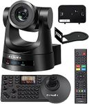 FoMaKo PTZ Camera Bundle 20X HDMI 3G-SDI IP PoE HDMI PTZ Camera for Church Worship PTZ Controller PoE IP PTZ Camera Controller Keyboard (PTZ Bundle FMK20SDI+KC608)
