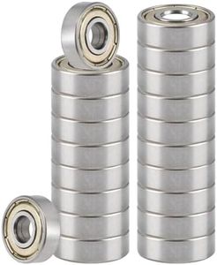 20 Pcs 608zz Rodamientos de Bolas 8 x 22 x 7 mm, 608 ZZ Miniatura Radial Rodamientos de Rodillos de Metal, Rodamiento Skateboard de Bolas de Monopatín para Patines Patinetas Scooters Doble Protección