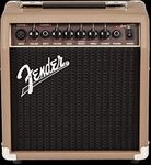 Fender Acoustasonic 15, Combo Guitar Amp, 15W, Suitable For Acoustic Guitar, Brown, includes double input (mic + guitar), for singer and songwriter