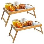 Purbambo 2 Pack Bed Tray Tables for