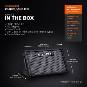 Roland Cube Street EX Portable Guitar Amplifier – Battery Powered