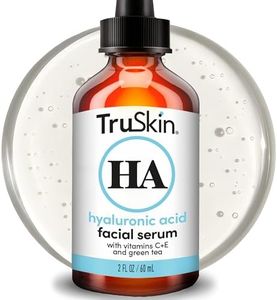 TruSkin Hyaluronic Acid Serum for Face + 7 Ultra Hydrating Ingredients – Best Face Serum for Moisturizing, Visibly Plumping Skin & Smoothing the Look of Fine Lines, 2 fl oz