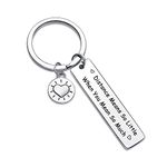 7RVZM Farewell Jewelry Long Distance Relationship Gift Boyfriend Gift Going Away Gift Girlfriend Gift Goodbye Farewell Gift Long Distance Gift Husband Gift Couple Keychain Daughter Jewelry