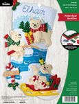 Bucilla Felt Applique 18" Stocking 