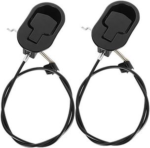 APACALI Recliner Pull Cable Replacement Set of 2, Universal Black Sofa Couch Recliner Release Cables with Metal Pull Handle fits Most Recliner Brands, Hook Exposed Cable Length (4.75")