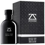 ZOUSZ Beard Oil For Men - Black Oud & Sandalwood Scent, Beard Growth & Conditioning With Natural & Organic Essential Oils – Softens, Non-Greasy, Moisturises, Luxury Men’s Gift – Vegan 50mL