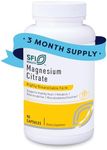 Klaire Labs SFI Health Magnesium Citrate - Readily Soluble Magnesium Supplement for Women & Men - 150mg Magnesium Citrate Capsules - Support Healthy Relaxation & Bone Health (90 Capsules)