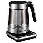 Russell Hobbs Attentiv 1.7L Electric Cordless Glass Kettle | Removable Infuser Basket - (Variable Temperature (40°C-100°C) | Keep Warm Function, Sleep Timer Function, Touch Screen Controls | 26200-70