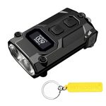 Nitecore TINI 3 Intelligent Multiple Color Temperatures 600 Lumen Keychain Light Rechargeable EDC Flashlight Tag (Black)