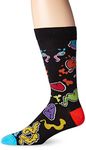 K. Bell Socks Men's K. Bell Innardcrew Socks One Size (fits men's shoe size 6-12.5 US) Black