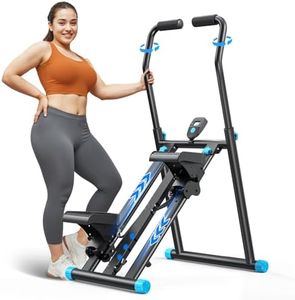 MERACH Stair Stepper for Home Gym Exercise, New Version Vertical Climber Machine for Full-Body Workout, Compact Folding Cardio Exercise Climber with Extended Step Range, Adjustable Handlebar & Pedals