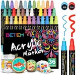 Betem 36 Colors Dual Tip Acrylic Pa