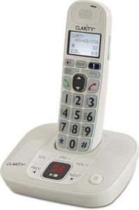 Clarity Phone D712, DECT 6.0 Cordless Landline Phone with Answering Machine, Big Button Amplified Phone, 30dB Sound Boost, T-Coil Hearing Aid Compatible