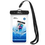 MoKo Waterproof Phone Pouch, Underwater Cellphone Case Dry Bag with Lanyard Armband Compatible with iPhone 13/13 Pro Max/iPhone 12/12 Pro Max/11 Pro Max, X/Xr/Xs Max/SE 3, 8, Samsung S21/S20/S10/S9