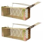 Freshwind Mouse/Rat Trap cage/Big Iron Rat Trap for Catching Rats/Rodent/Mouse Catcher Box/Chuha Pakadne ka Pinjara Cross Design with New & Heavy Quality - (Pack of 2)