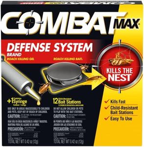 Combat Max Defense System Brand, Small Roach Killing Bait and Gel, 12 Count