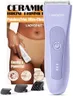 Bikini Trimmer for Women, Pubic Hair Trimmer Shaver for Women -Waterproof Hair Shaver Razors, LADYSPOT™ Shaving Sets,with 3 Guards,Replaceable Hypoallergenic Ceramic Blade,Wet/Dry(Purple)