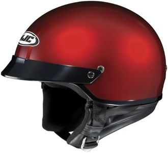 HJC CS-2N Motorcycle Half-Helmet (Wine, Medium)