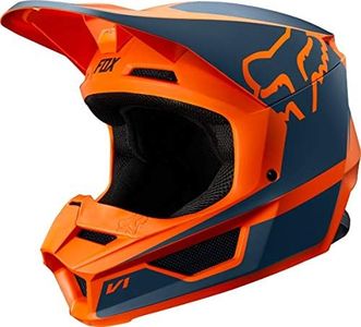 Fox Racing V1 Przm Youth Girls Off-Road Motorcycle Helmet - Orange/Medium