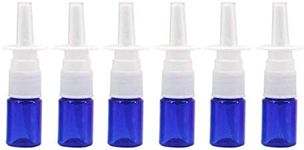 12Pcs Mini Plastic Nasal Spray Bottles - 5Ml Fine Mist Sprayers Atomizers Cosmetic Perfume Makeup Water Storage Holder Container Portable Empty Refillable(Blue)