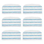 GIONAR 6PCS Washable Steam Mop Pads for Beldray BEL01097, Main Floor Cleaning Mop Replacement Wipes for Black and Decker FSM1600 FSM1610 FSM1620, FSMP20-XJ