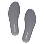 Knixmax Men Memory Foam Insoles Comfort Inner Soles Cushioned Shoe Inserts Replacement Innersoles for Trainers, Walking Shoes, Wellies, Work Boots Grey Size 13UK - 47EU