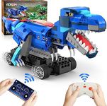 Yerloa Dinosaur Toys for Kids 8-12 Jurassic Building Kits for Boys 6 7 8 9 10 11 12 + Year Old 343 Pcs Remote Control STEM Projects Building Toys Blocks Sets Educational Birthday Gift for Kid 5-7 8-12