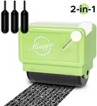 Miseyo Identity Theft Protection Roller Stamp Guard Your ID - Green(3 Refill Ink Included)