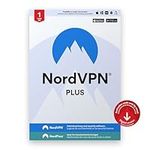 NordVPN Plus — 1-Year VPN & Cybersecurity Software Subscription for NordVPN and NordPass — Protect Your Internet Activities, Block Online Threats, and Safely Manage Passwords | PC/Mac/Mobile | Activation Code via Email [Online Code]