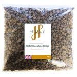 Hides Fine Foods - Milk Chocolate Chips -1kg - GMO - Free - Suitable for Vegetarians - Baking - Desserts - Cookies - Ganache - Muffins - Cakesicles - Cakes - Cupcakes -Tempering - Chocolate Mocha