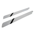 Tiuimk 325mm Fiberglass Rotor Blade for 450 Series RC Helicopter - Silver/Black