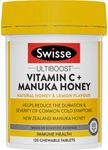 Swisse Ultiboost Vitamin C + Manuka Honey - Supports Healthy Immune Function - 120 Tablets