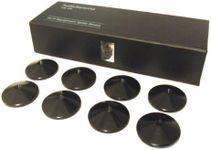 Set of 8 AudioSerenity Satin Black Hi-Fi Spike Shoes