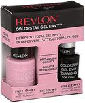 Revlon ColorStay Gel Envy Longwear Nail Polish, with Built-in Base Coat & Glossy Shine Finish, 118 Lucky in Love and Diamond Top Coat, 0.4 oz (2 pack)