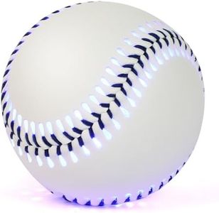 JIOBOLION Glow in the Dark LED Light Up Ball, Rechargeable 6-Color Changing Sports Ball, Regulation Size for Fans, Adults & Teens (Blue)