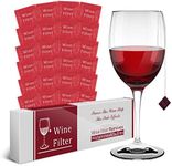 WEESIGEI Wine Filter Sulfite Purifier: Wine Filters Remover Histamines Sulfite - Alleviates headaches Prevent Wine Sensitivities (24 Packs)