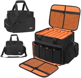 Homfu DJ Gig Gear Bag-DJ Cable File Organizer Bag with Detachable Dividers DJ Travel Gig Bag with Organization Package for Business Trips Daily Use DJ File Equipment Musician Travel Outdoor