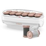 Conair Big Curls and Waves Jumbo Ceramic Hot Rollers, Bonus: Super Clips and Metal Clips Included