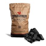 Marienburg Organic Restaurant Grade Lumpwood BBQ Charcoal for Barbecues and Pizza Ovens, 30L